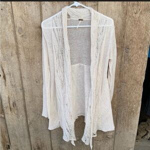Free People Cream cardigan